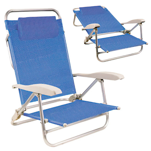 cadeira praia Aluminio Bapresuntoa Azul-PAPILLON-Vendaseafins