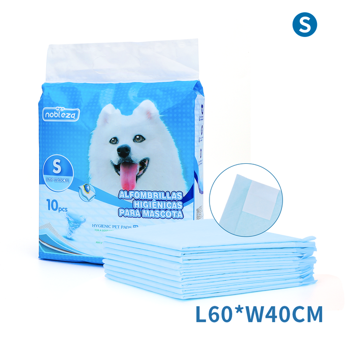 Tapete Resguardos Higiênicos com Adesivos Tamanho S 60 x 40 cm Pack de 10 Unidades