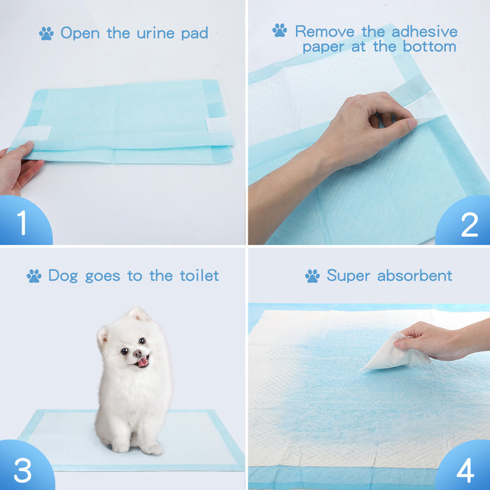 Tapete Resguardos Higiênicos com Adesivos Tamanho S 60 x 40 cm Pack de 10 Unidades