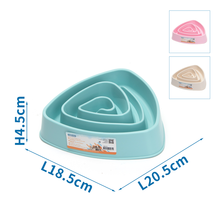 Comedouro anti gula para cães e gatos
