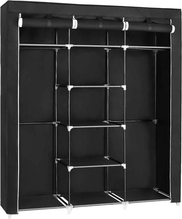 Armário Roupeiro Organizador em Tecido 172x150x45 cm – Praticidade e Espaço para uma Casa Organizada