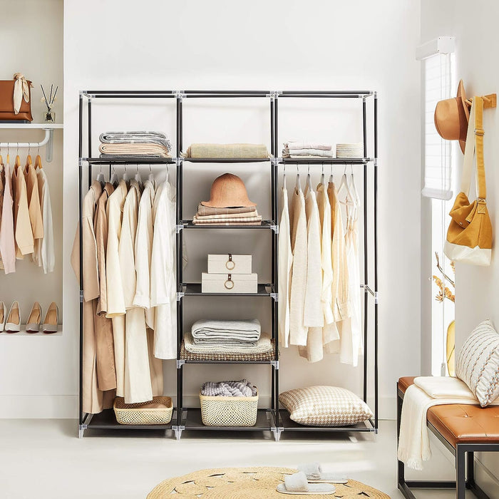 Armário Roupeiro Organizador em Tecido 172x150x45 cm – Praticidade e Espaço para uma Casa Organizada