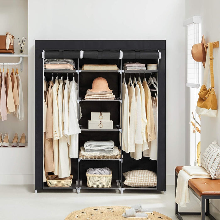Armário Roupeiro Organizador em Tecido 172x150x45 cm – Praticidade e Espaço para uma Casa Organizada