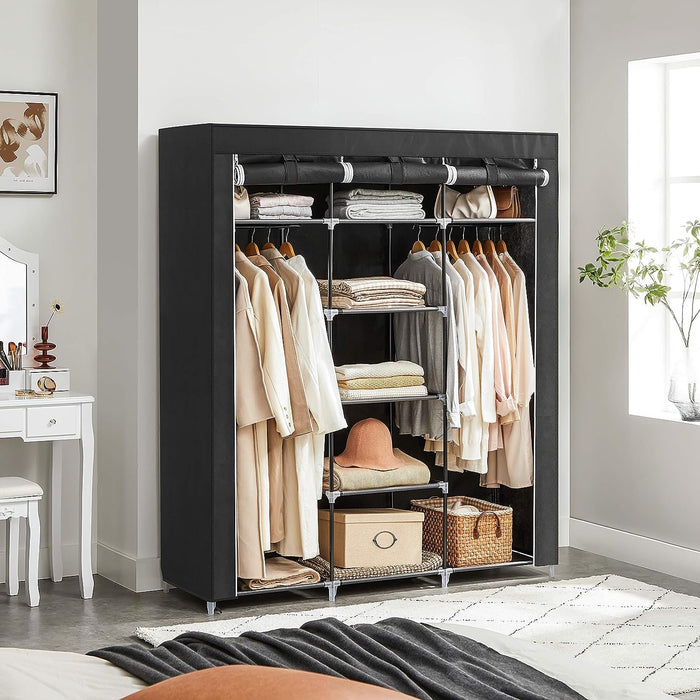 Armário Roupeiro Organizador em Tecido 172x150x45 cm – Praticidade e Espaço para uma Casa Organizada