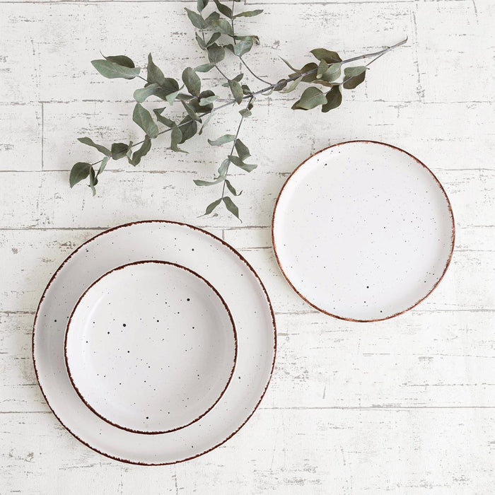Conjunto de Mesa em Cerâmica DUNA Branco Quid – 12 Peças para 4 Pessoas