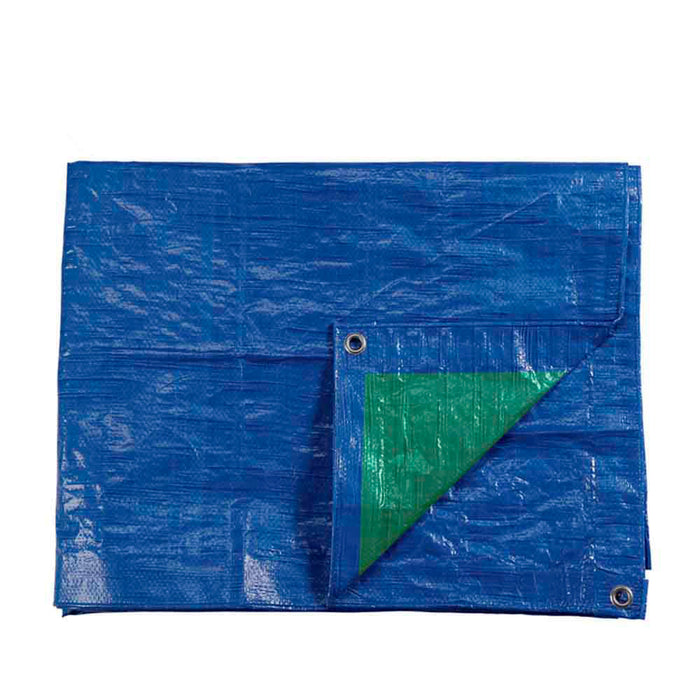 Toldo 10X15M De Cara Dupla. Cor Azul/Verde. Densidad 90G/M² Edm