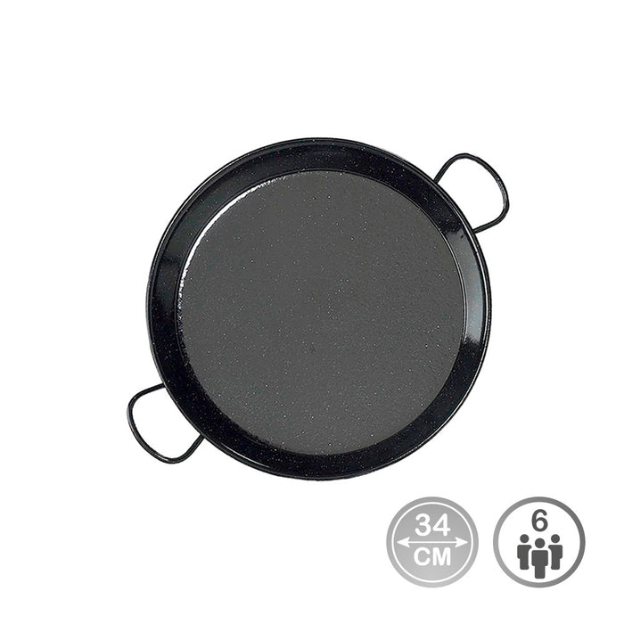 Figideira De Esmaltada Para Indução E Vitrocerâmica Ø34Cm (6 Porções). Vaello
