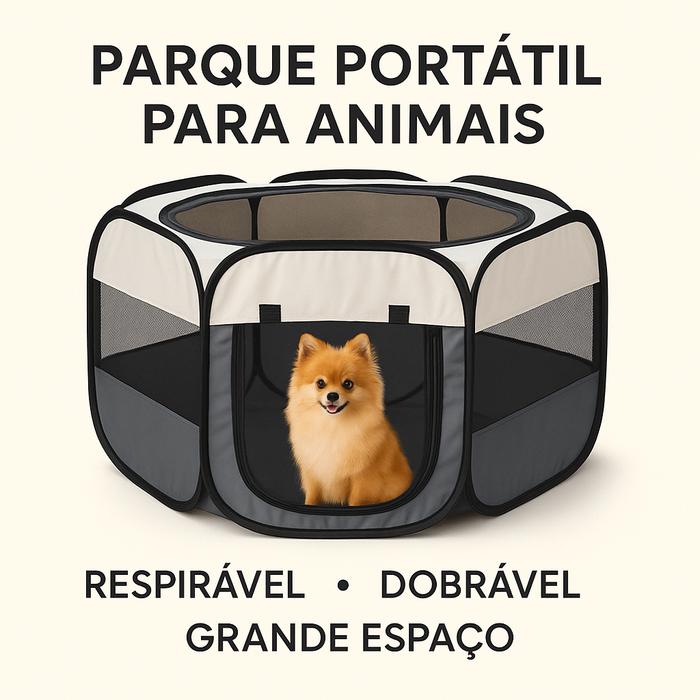 Cerca Parque octogonal para animais de estimação L - 125 x 58 cm