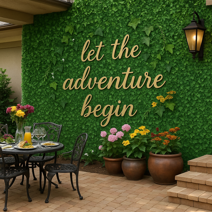 Painel Jardim Vertical de Parede com Plantas Artificiais de 60 x 40 cm