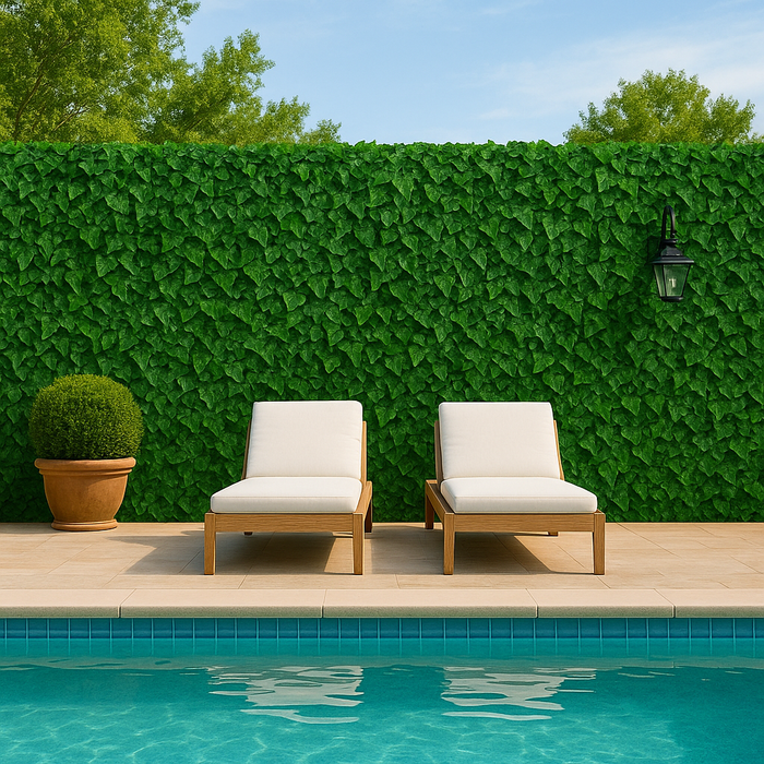 Painel Jardim Vertical de Parede com Plantas Artificiais de 60 x 40 cm