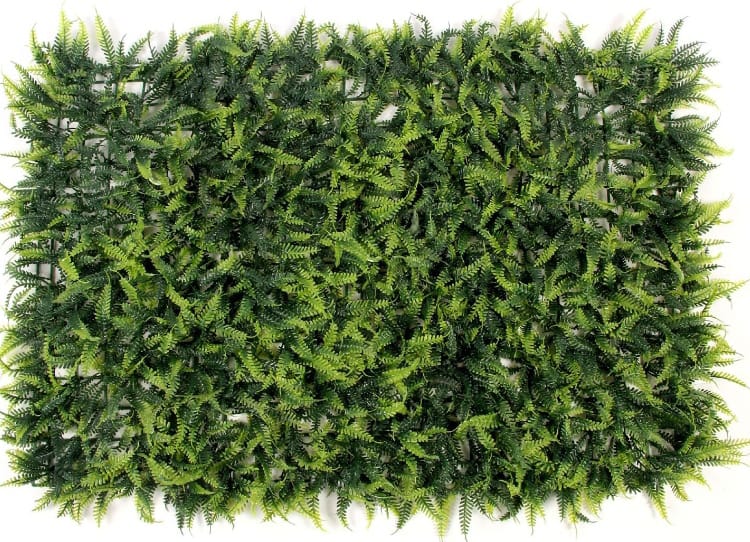 Painel Jardim Vertical de Parede com Plantas Artificiais de 60 x 40 cm