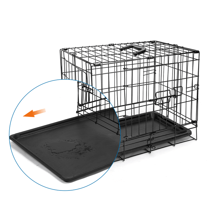 Dog Crate Jaula Transportadora Metálica L – 90 x 57,5 x 62 cm