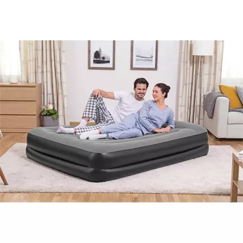 BESTWAY Colchão Duplo com Bomba Embutida e Almofada 203x152x46cm