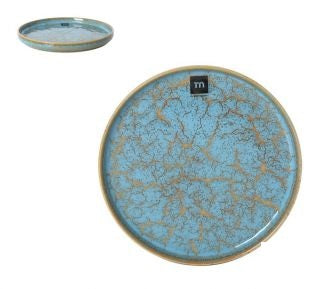 Prato de Sobremesa Scratch Blue – 20 x 2,3 cm