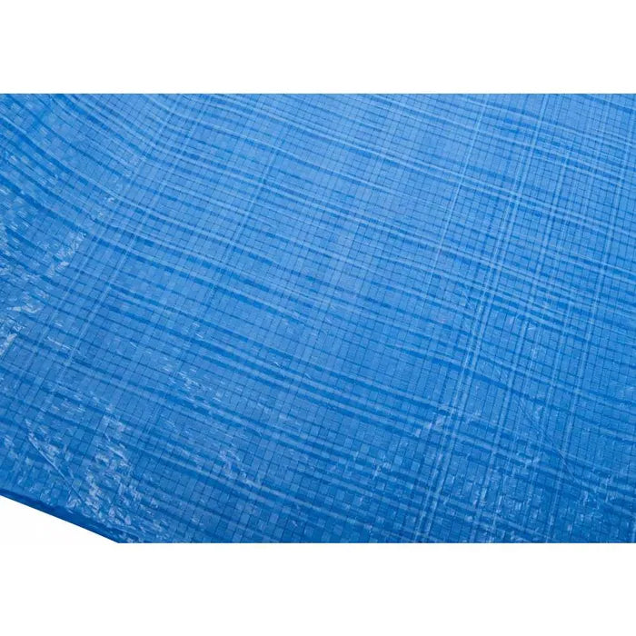 Lona impermeável azul com ilhós de metal 8 x 12 metros (aproximadamemte)