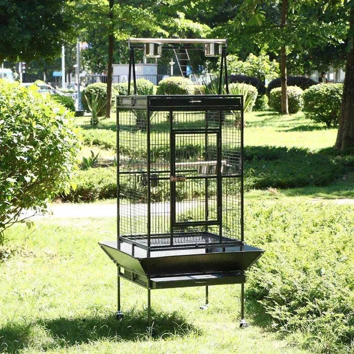 Gaiola para Papagaio 82x77x165 cm – Espaço, Conforto e Segurança para o seu Pássaro