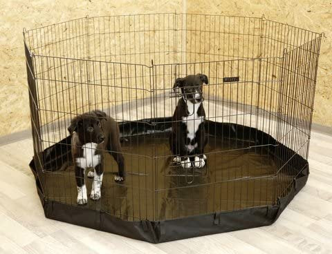 Parque para animais de estimação com 8 painéis 78 x 57 cm - 1 porta - Vendas E Afins - KERBL