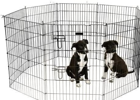 Parque para animais de estimação com 8 painéis 78 x 57 cm - 1 porta - Vendas E Afins - KERBL