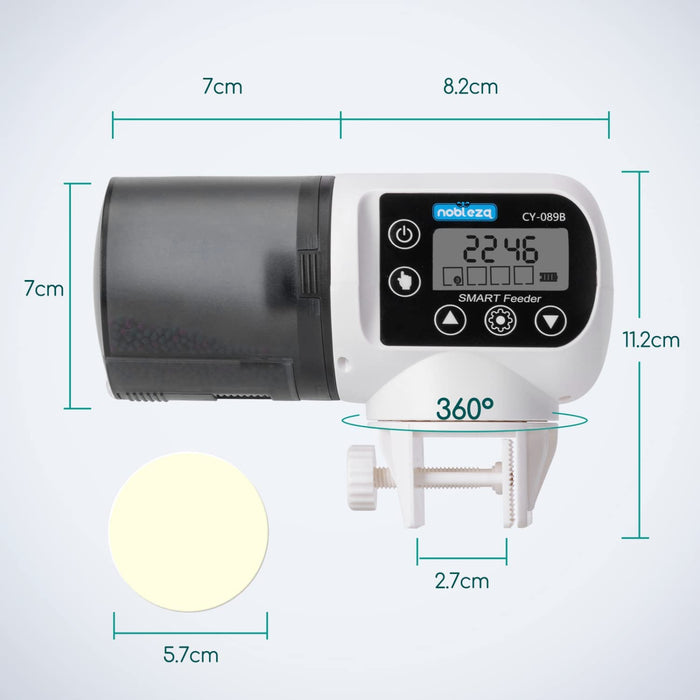 Alimentador automático para aquário temporizador dispensador com ecrã LCD para ferias e fins de semana-NOBLEZA-Vendas E Afins