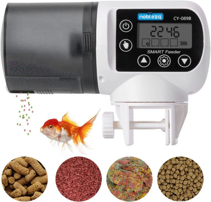 Alimentador automático para aquário temporizador dispensador com ecrã LCD para ferias e fins de semana-NOBLEZA-Vendas E Afins