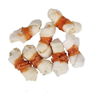 Osso de nó branco enrolado de frango 100gr - Vendas E Afins - NOBLEZA