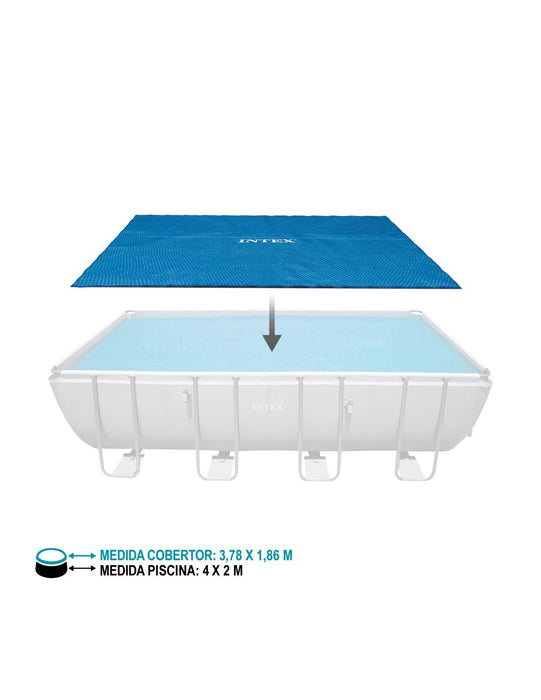 Cobertura Solar INTEX 400 x 200 cm – Proteção, Conservação de Temperatura e Economia de Água