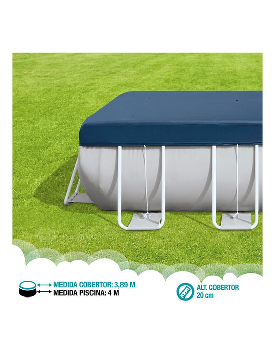Cobertura INTEX em Vinil para Piscinas Retangulares 400 x 200 cm – Proteção Eficiente Contra Sujidade e Intempéries