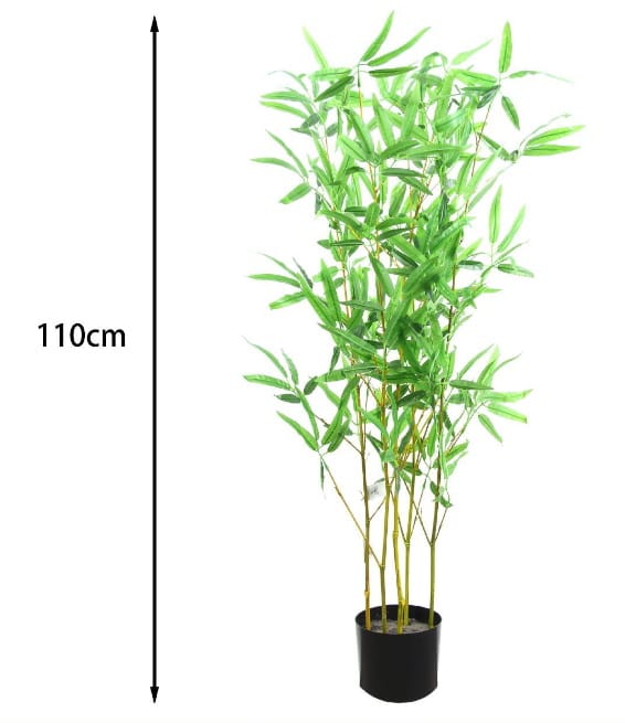 Planta Artificial com Vaso Bambu 100 cm