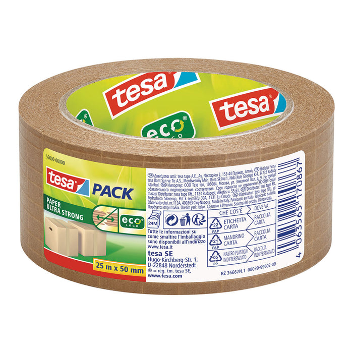 Papel Tesapack + Fimamentos Brown 25M X 50Mm Tesa