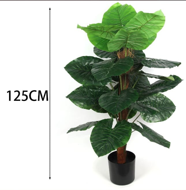 Planta Artificial com Vaso Alocasia Odora 125 cm