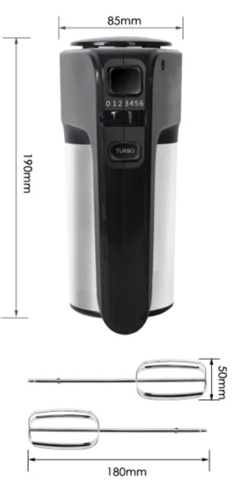 Batedeira de Mão 300W 6 Velocidades – Potência, Versatilidade e Facilidade na Cozinha