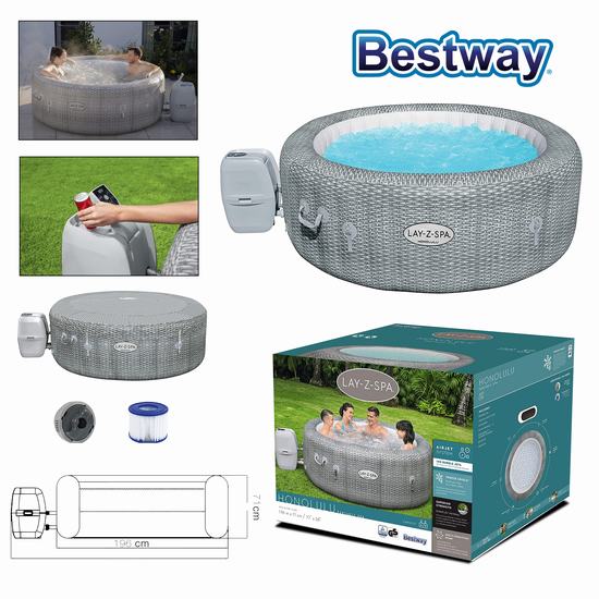 Bestway SPA Insuflável HONOLULU Diam 196 x 71 cm