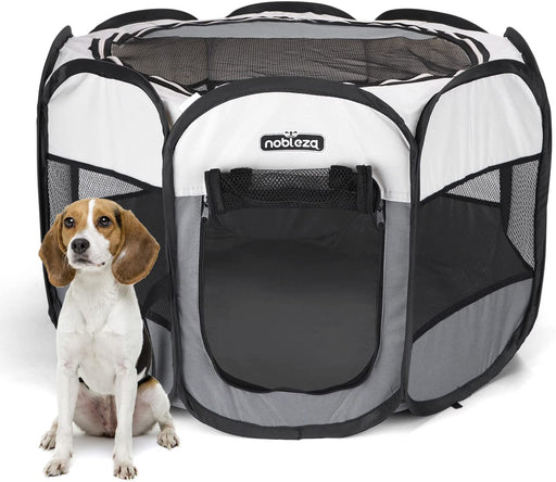 Cerca Parque octogonal para animais de estimação L - 125 x 58 cm-NOBLEZA-Vendas E Afins