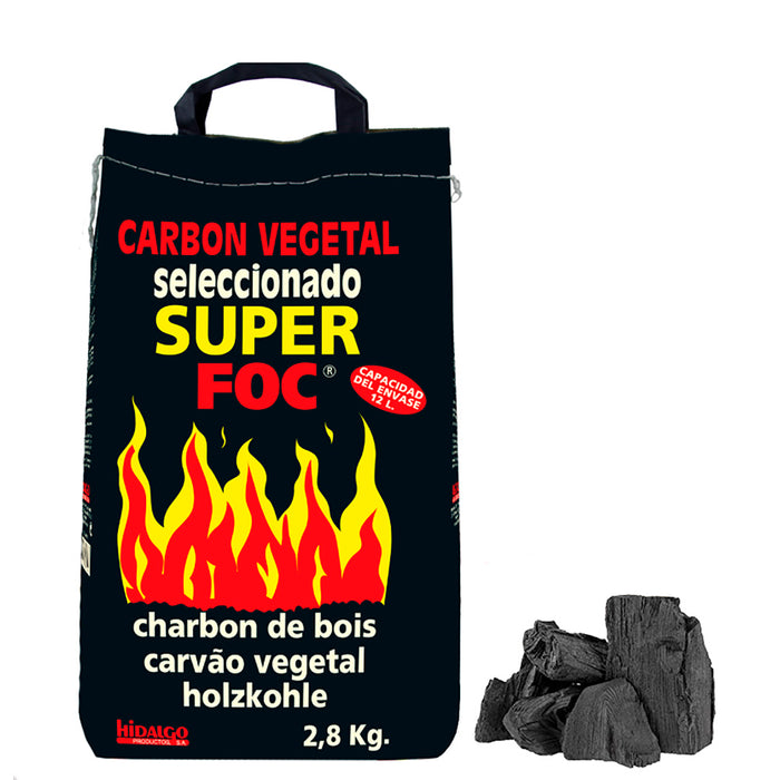 Saco De Carvão Vegetal 2,8Kg Superfoc