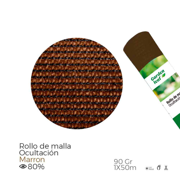 Rolo De Malha De Ocultaçao Cor Castanho 90G 1X50M Edm