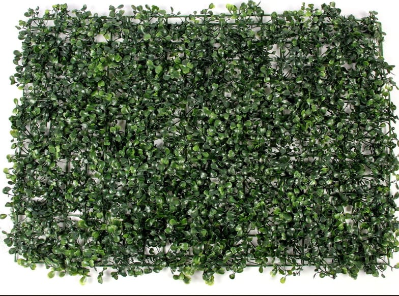 Painel Jardim Vertical de Parede com Plantas Artificiais de 60 x 40 cm