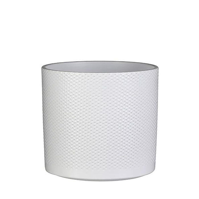 Vaso De Cerâmica Era Cor Branco Ø23X21,5Cm