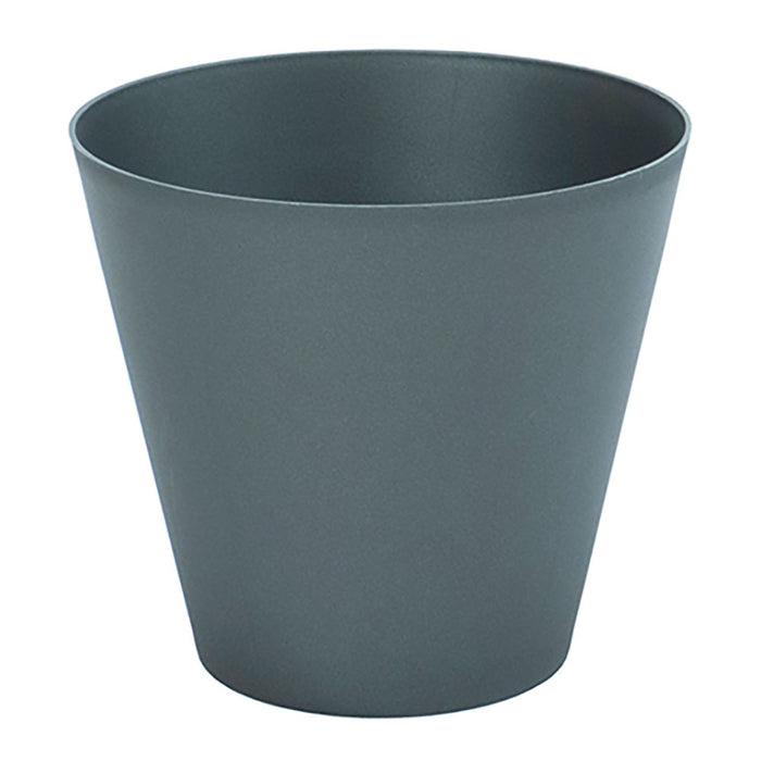 Vaso Tipo Cone De Injeção Cor Antracita Ø18Cm Plastiken