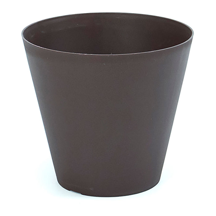 Vaso Tipo Cone De Injeção Cor Bronze Ø18Cm Plastiken
