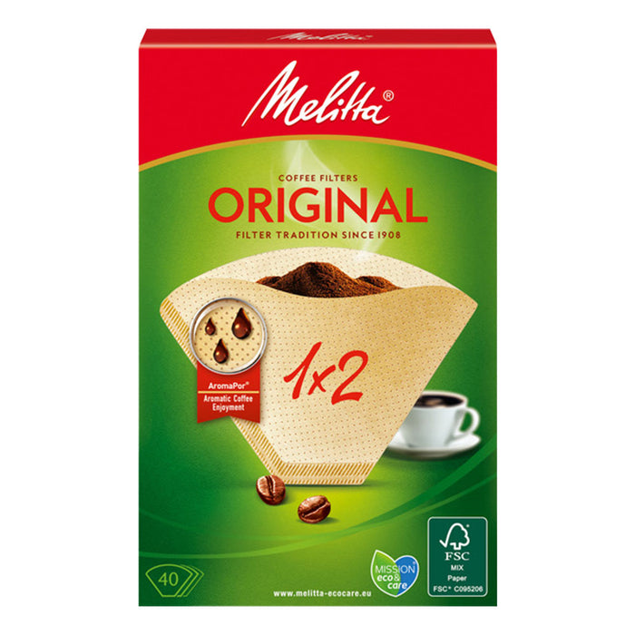 Filtro De Café 1-2 Chávenas 40 Unid. Melitta