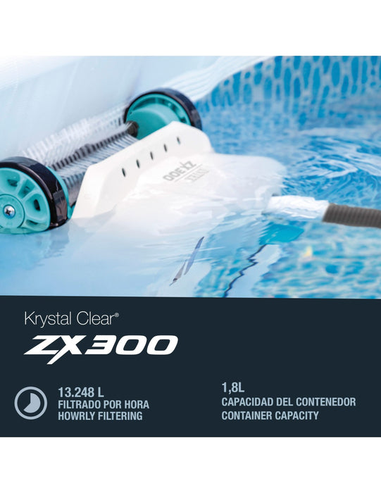 Aspirador Limpador de piso e parede INTEX Deluxe ZX300