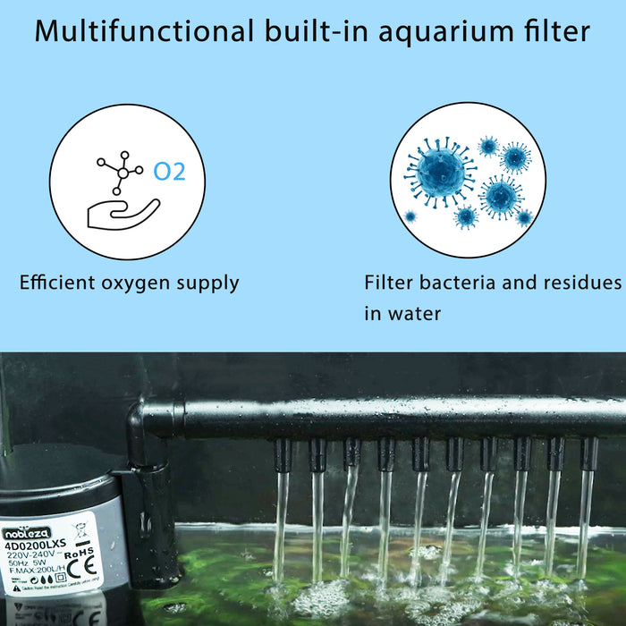Filtro de agua para aquário 900 l/h - Vendas E Afins - NOBLEZA