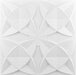 Painéis decorativos de parede 3D em PVC branco 61 x 61 cm (12 peças) - Vendas E Afins - Vendas E Afins
