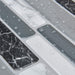 Painel autocolantes de azulejos de gel 3D mármore preto e branco 30.5 x 30.5 cm (10 peças) - Vendas E Afins - Vendas E Afins
