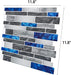 Painel autocolantes de azulejos de gel 3D mármore azul 30.5 x 30.5 cm (10 peças) - Vendas E Afins - Vendas E Afins