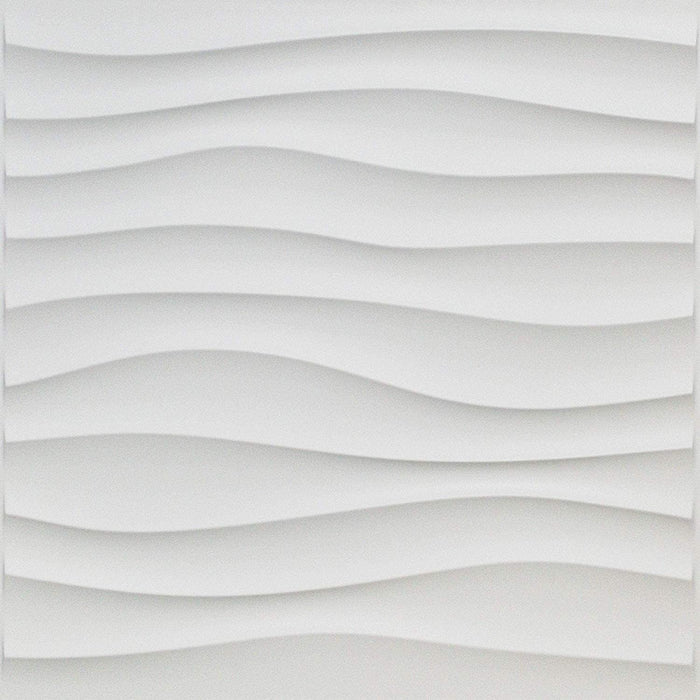 Painéis decorativos de parede 3D em PVC Smoth 50 cm x 50 cm (12 peças) - Vendas E Afins - Vendas E Afins