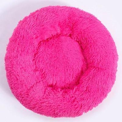 Cama redonda com pêlo Relax 60 cm rosa fuschia - Vendas E Afins - Vendas E Afins