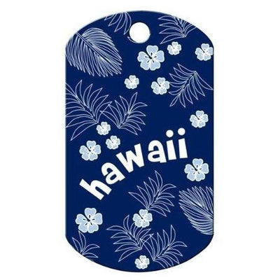 Chapa militar grande Hawai Azul com gravação - Vendas E Afins - PETSCRIBE