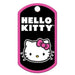 Chapa militar grande Hello Kitty com gravação - Vendas E Afins - PETSCRIBE