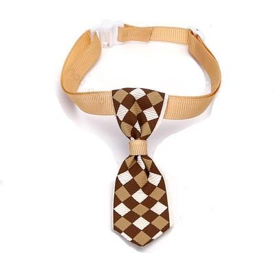 Coleira com gravata para cão xadrez - Vendas E Afins - NOBLEZA